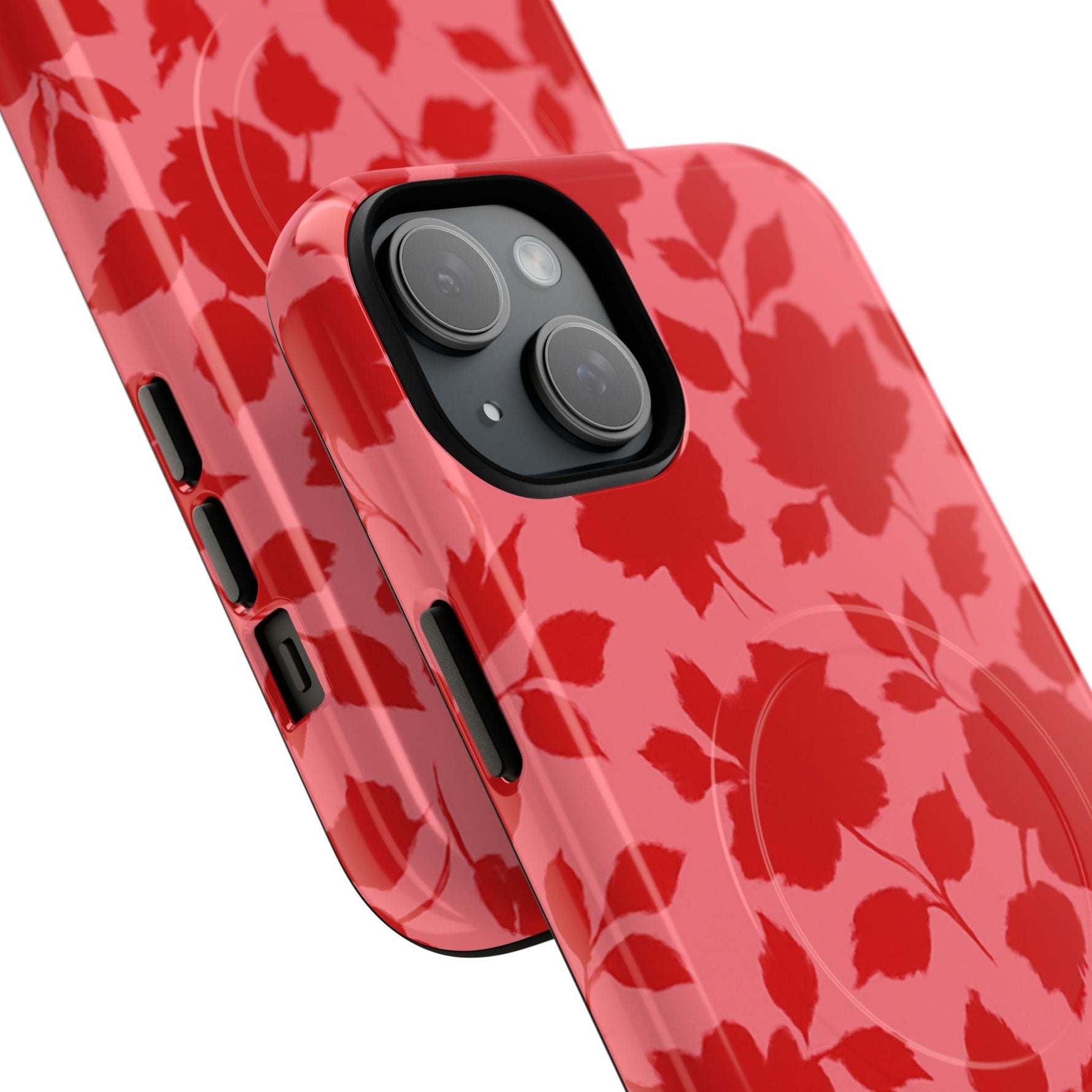 Red Floral Love iPhone Case (MagSafe compatible)  Shamo's