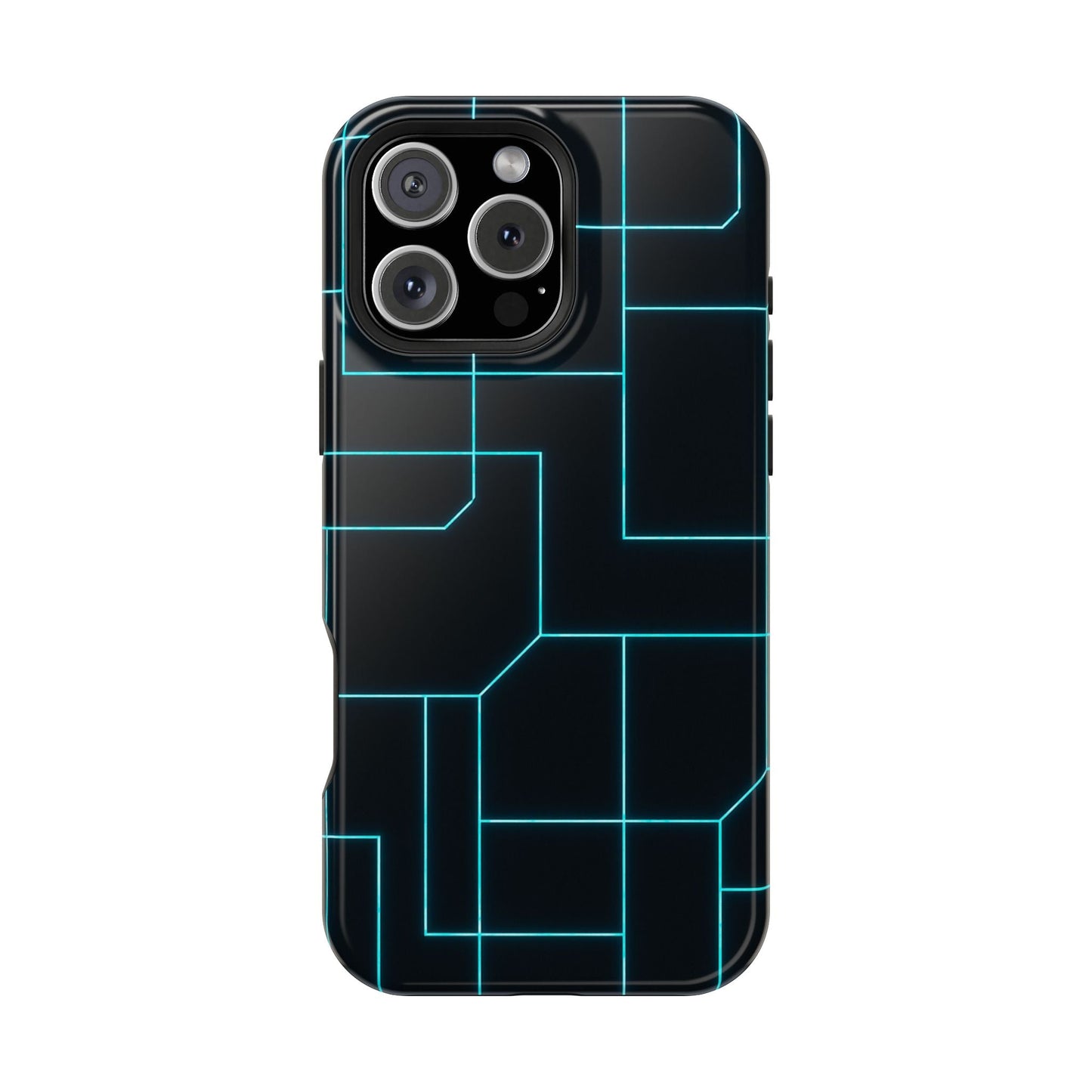 Neon Grid Magnetic Impact-Resistant iPhone Case | MagSafe compatible  Shamo's iPhone 16 Pro Max / Glossy