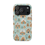 Winter Gingerbread Village Holiday Theme iPhone Case with MagSafe compatibility  Shamo's iPhone 17 Pro / Matte