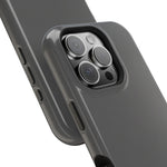 Charcoal Ink Black Solid Color Impact-Resistant iPhone Case | Slim Shockproof Magsafe-Compatible