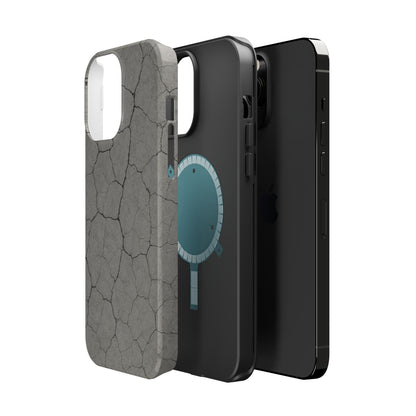 Cracked Concrete Texture iPhone Case with MagSafe compatibility  Shamo's