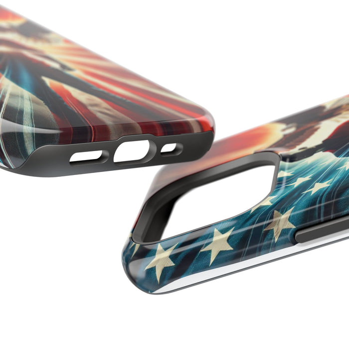 Magnetic Tough Phone Case with MagSafe Compatibility - Proud American Design Edition