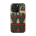 Holiday Reindeer Knit iPhone Case | compatible with MagSafe  Shamo's iPhone 15 Pro / Matte