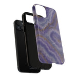 Purple Agate Marble iPhone Case with MagSafe - Shamo's