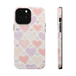 Pastel Heart Love MagSafe Impact-Resistant iPhone Case