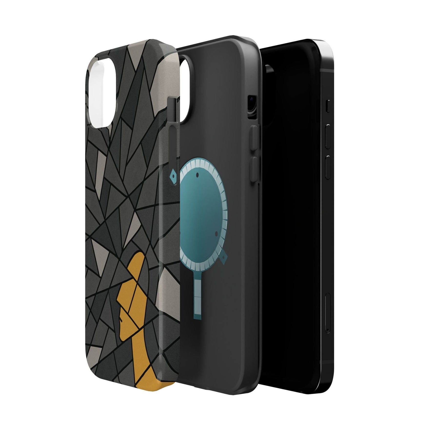 “Rebuilding Myself” Abstract iPhone Case — Magnetic MagSafe Impact-Resistant  Shamo's