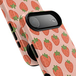 Strawberry Pattern Magnetic Phone Case | Berry Sweet Love - Shamo's