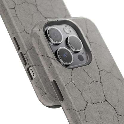 Cracked Concrete Texture iPhone Case with MagSafe compatibility  Shamo's