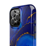 Blue Gold Marble Phone Case  Shamo's