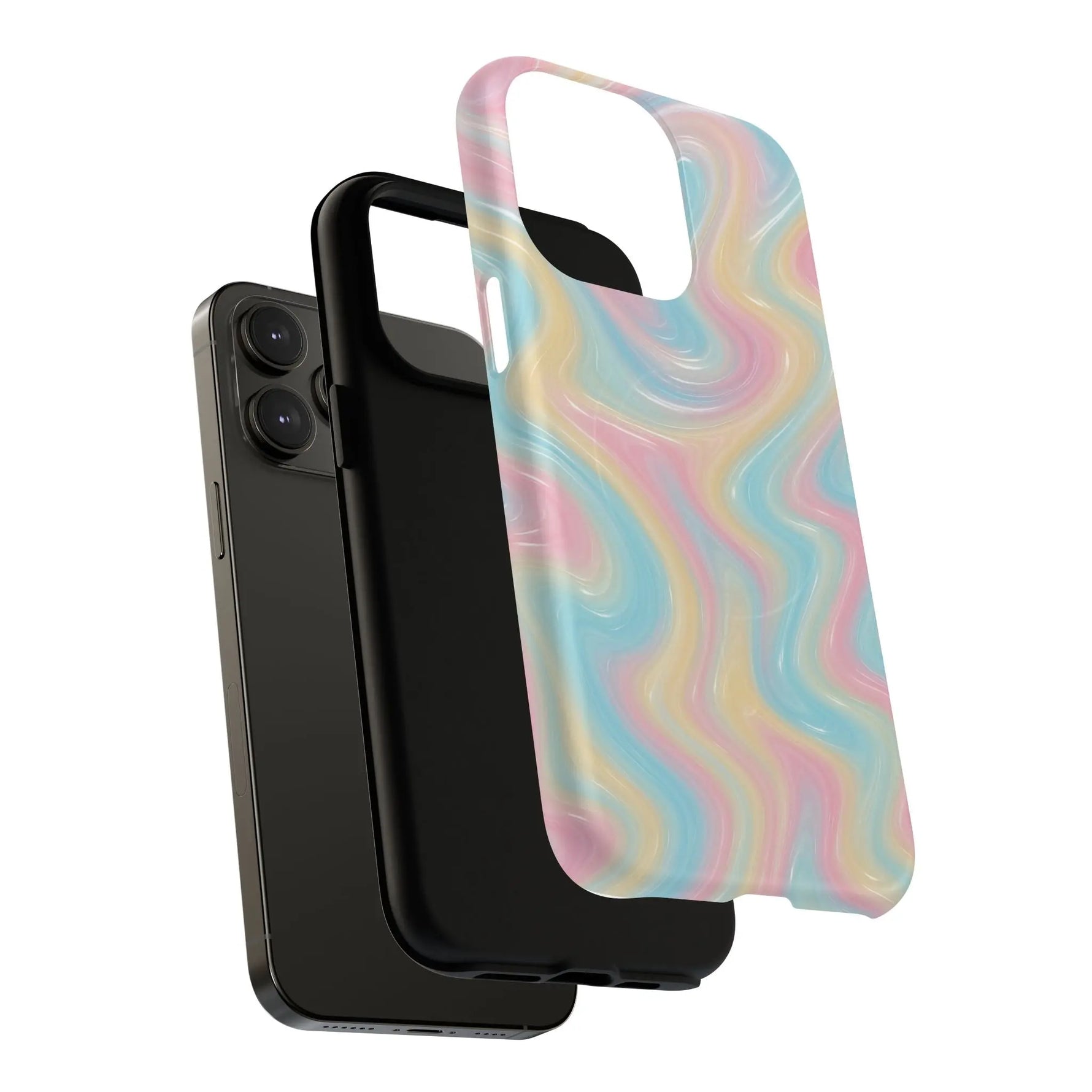 Rainbow Marble Swirl iPhone Case with MagSafe  Shamo's