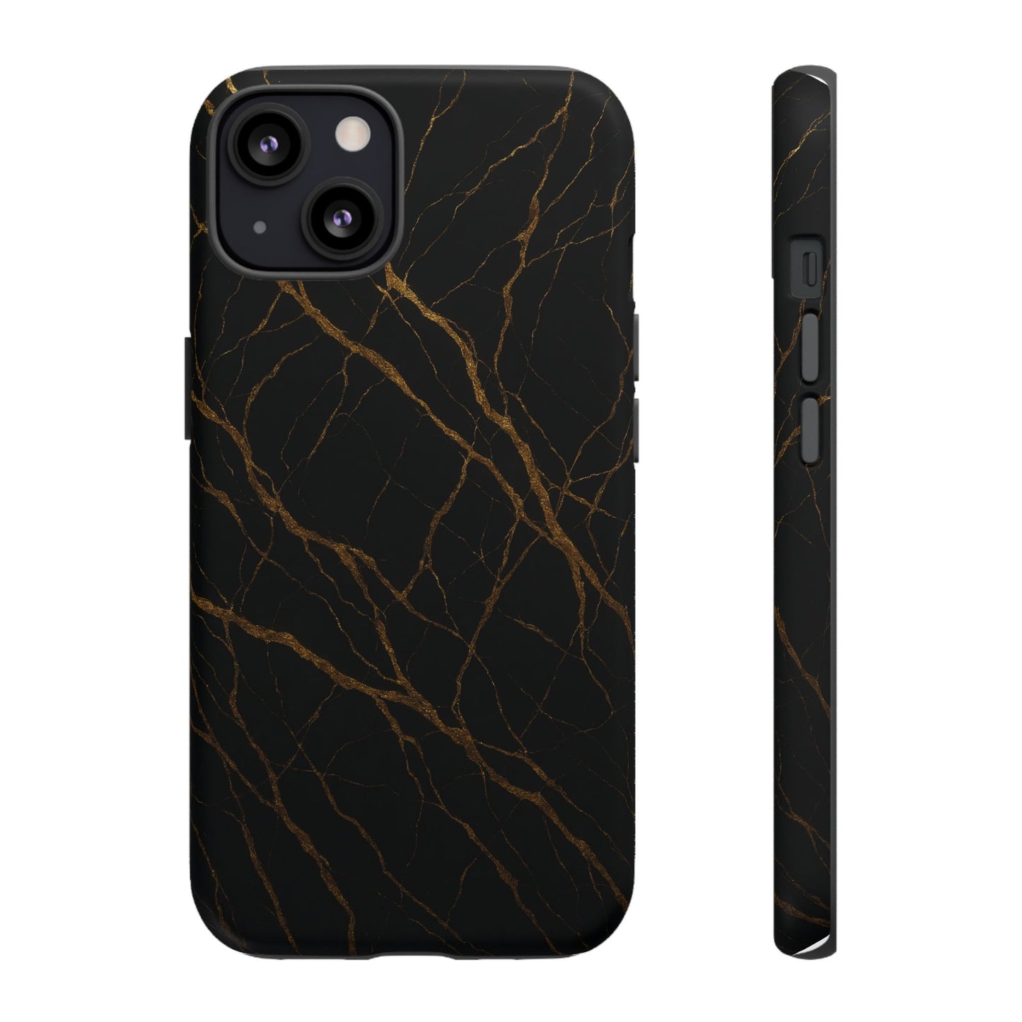 Black Marble Tough iPhone Case - Shamo's
