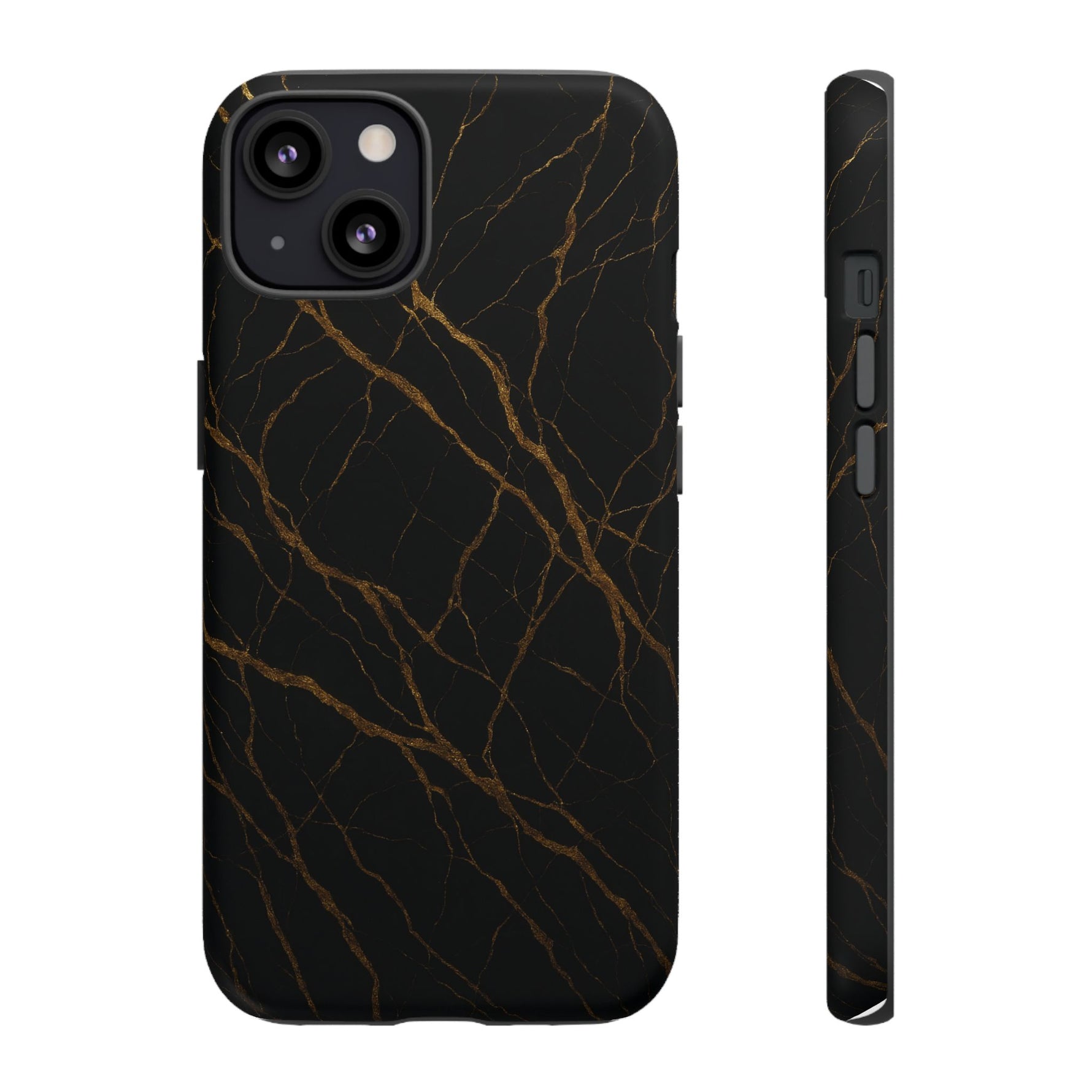Black Marble Tough iPhone Case - Shamo's