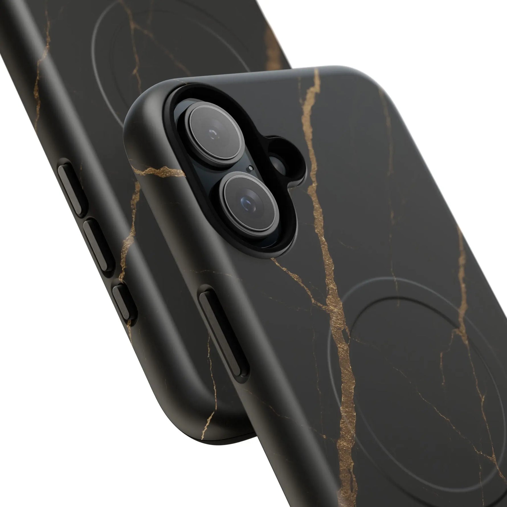 Black & Gold Marble iPhone Case with MagSafe  Shamo's