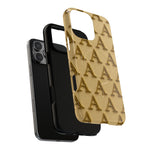 Gold Monogram 'A' iPhone Case with MagSafe  Shamo's