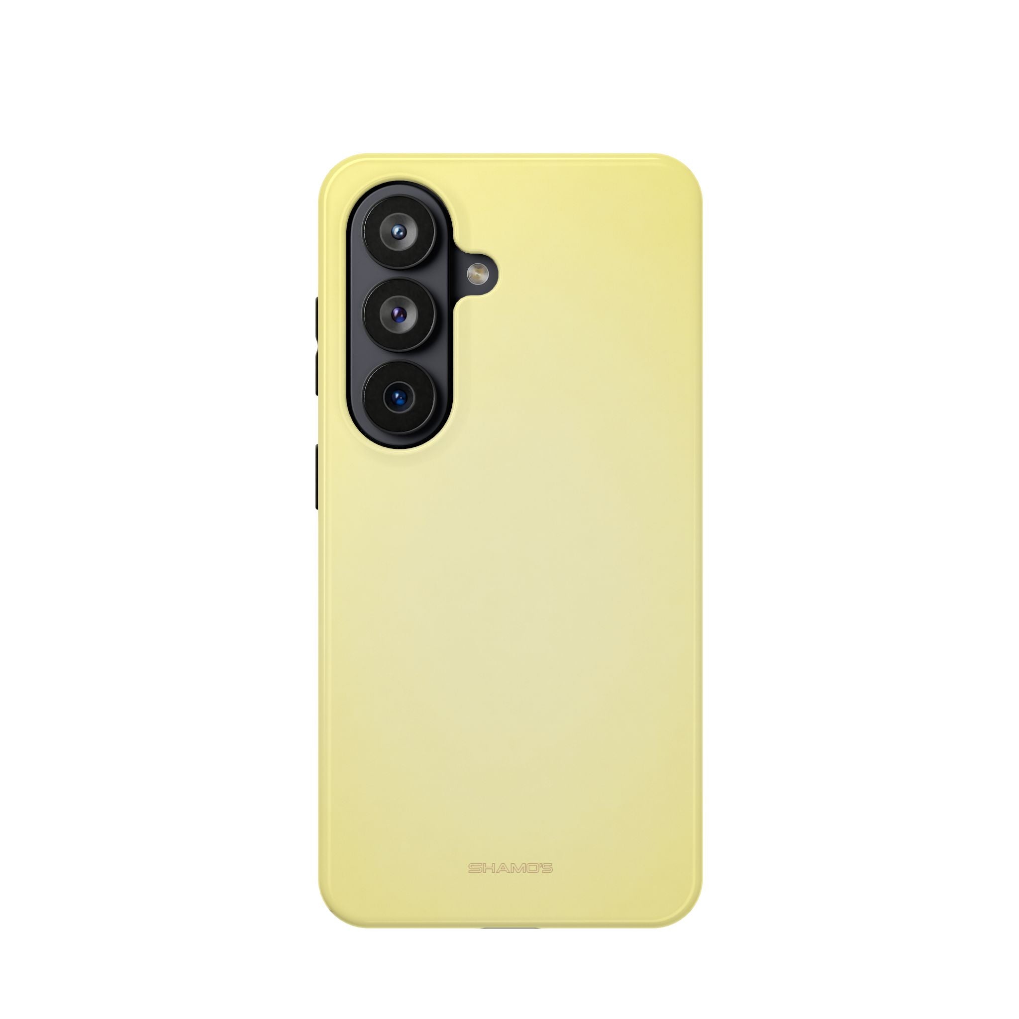 Plain pale yellow phone case