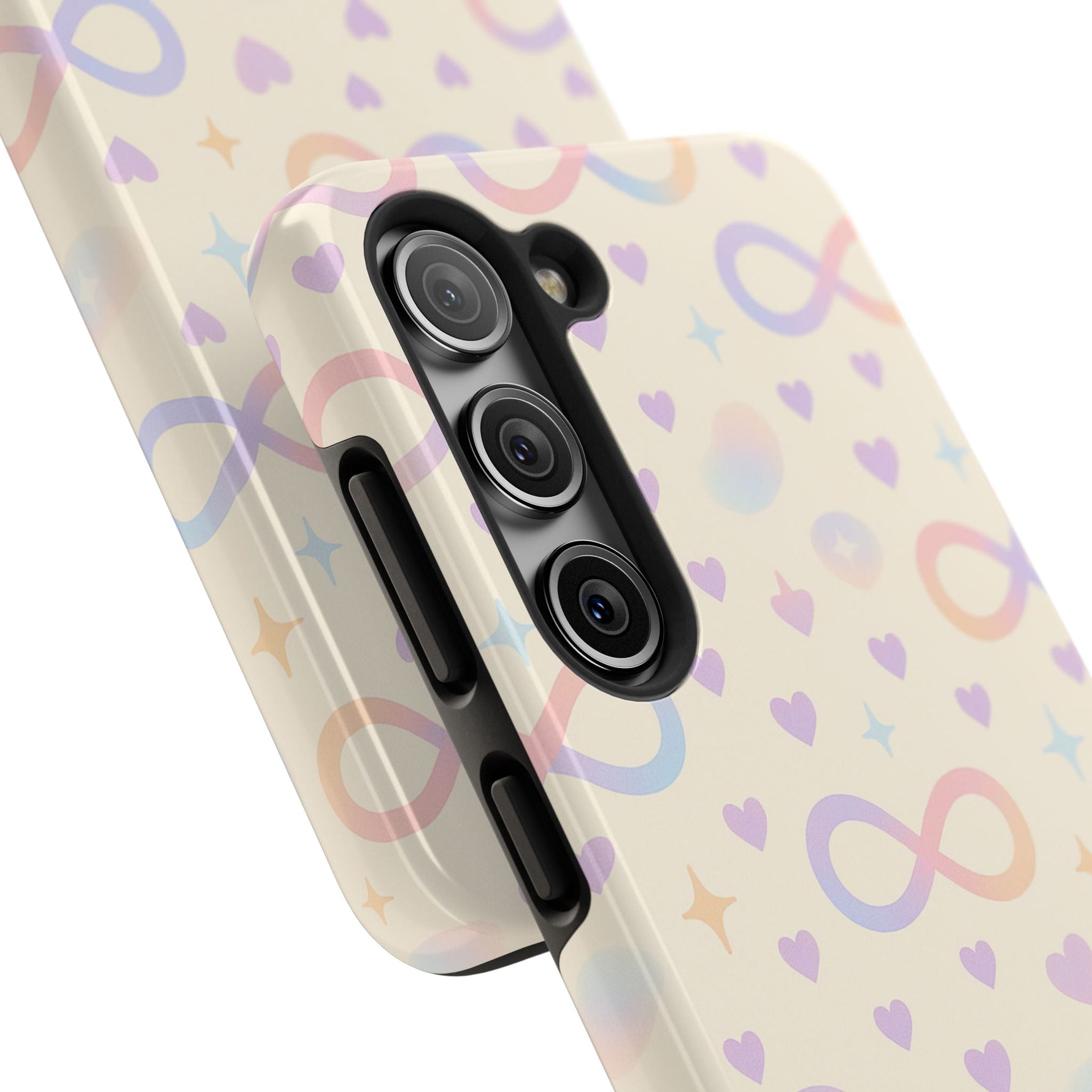 Infinity Pattern Tough Phone Case — Pastel Hearts & Stars  Shamo's
