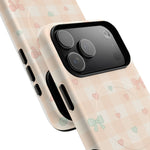 Sweet Pastel Checkered Bows Case for iPhone | MagSafe - Shamo's