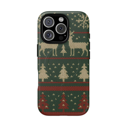 Holiday Knit Reindeer MagSafe Tough iPhone Case