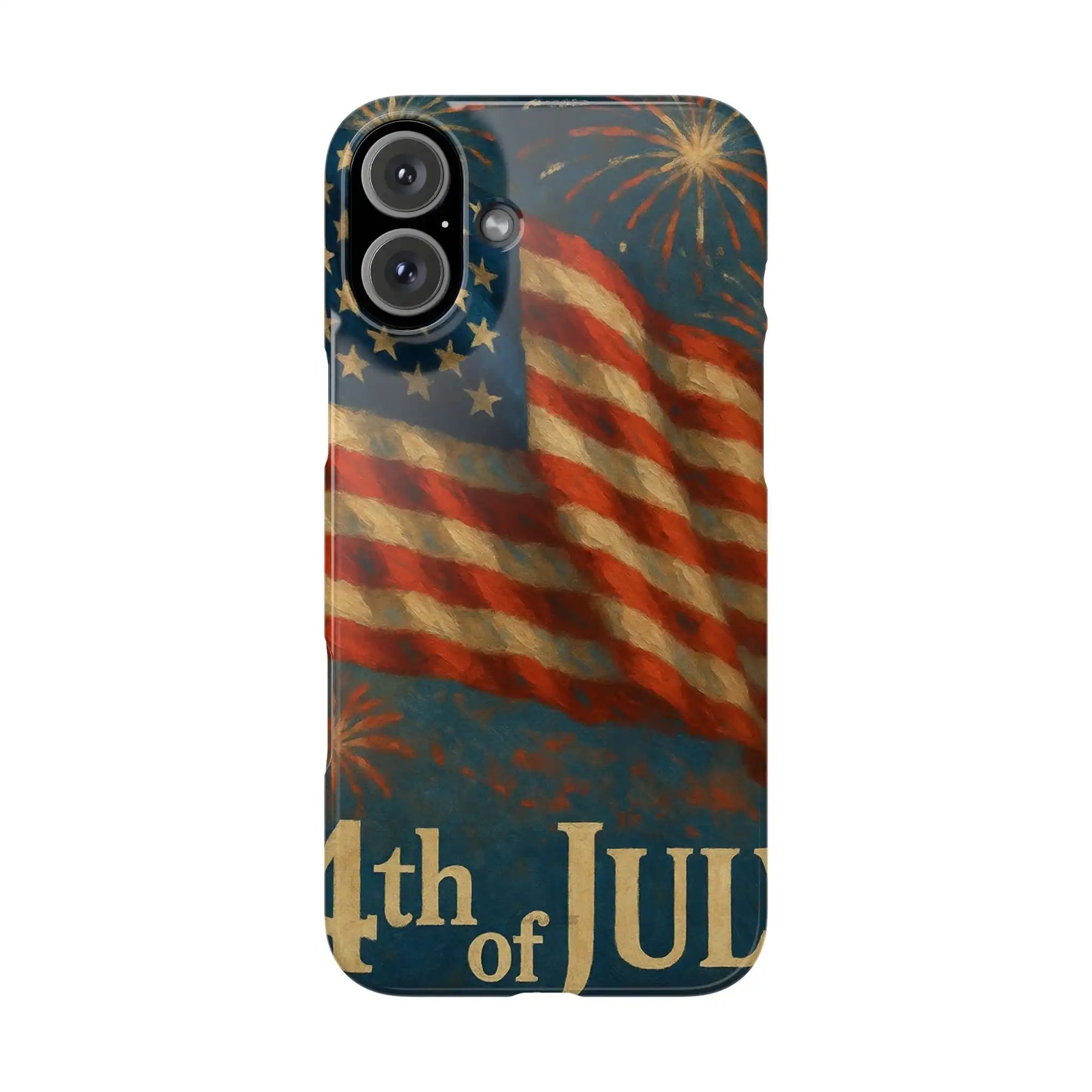 Fundas delgadas para teléfono con la inscripción 4 de julio para iPhone 17 y más