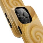 Luxury Series Swirl Gold iPhone Case compatible with MagSafe  Shamo's