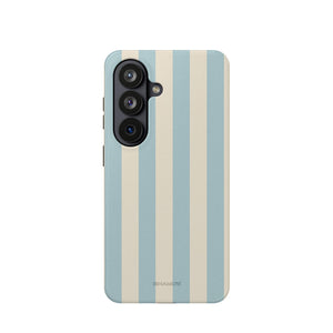 iPhone-Hülle mit blauem Streifenmuster, kompatibel mit MagSafe