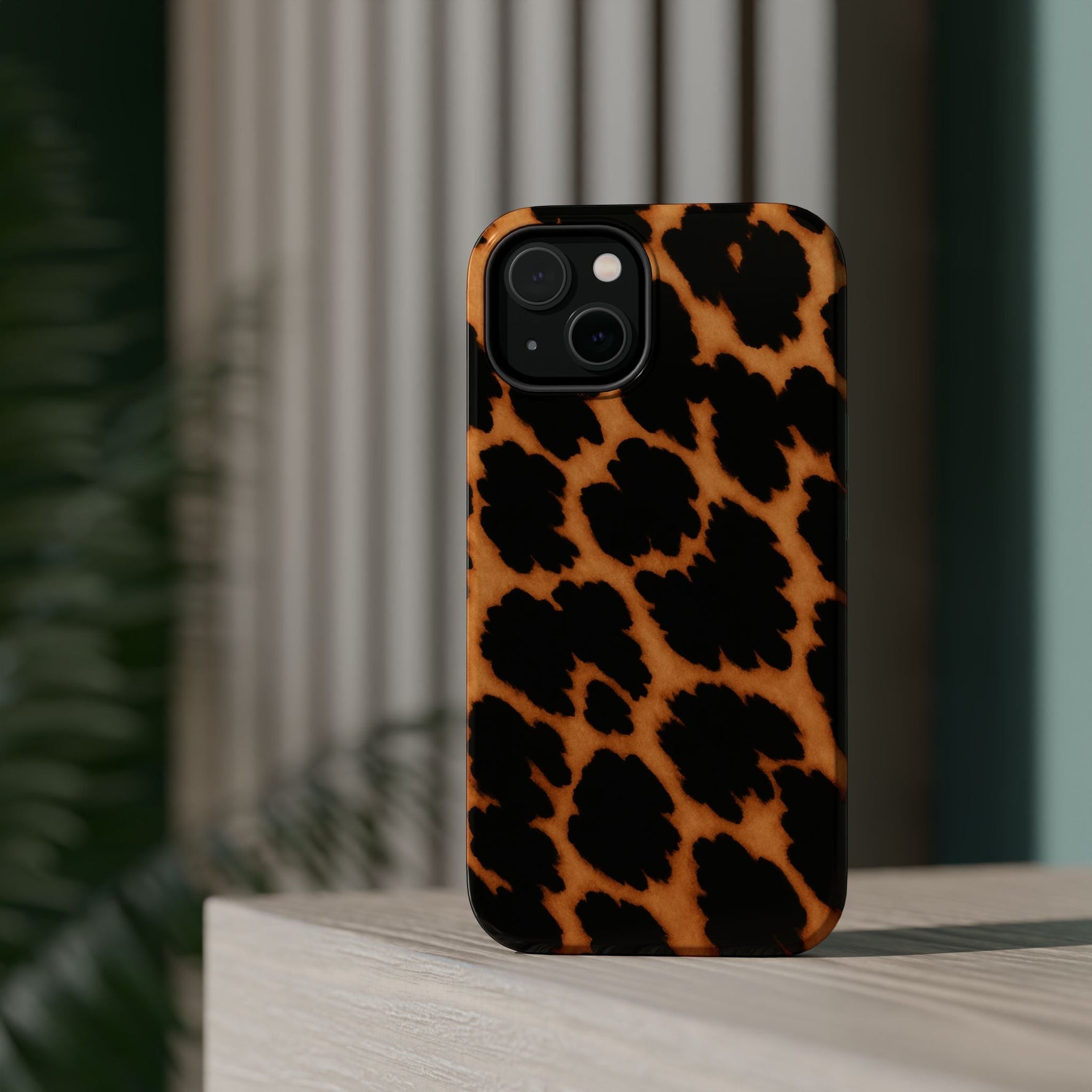 Leopard Print Impact-Resistant iPhone Case with MagSafe Compatibility  Shamo's