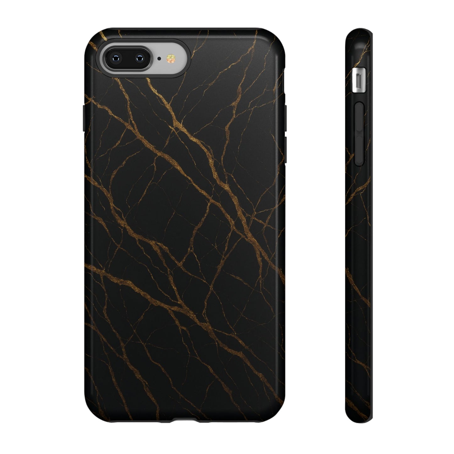 Black Marble Tough iPhone Case - Shamo's