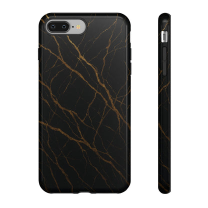 Black Marble Tough iPhone Case - Shamo's