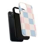 Pastel Checkerboard Pattern iPhone Cases - MagSafe - Shamo's