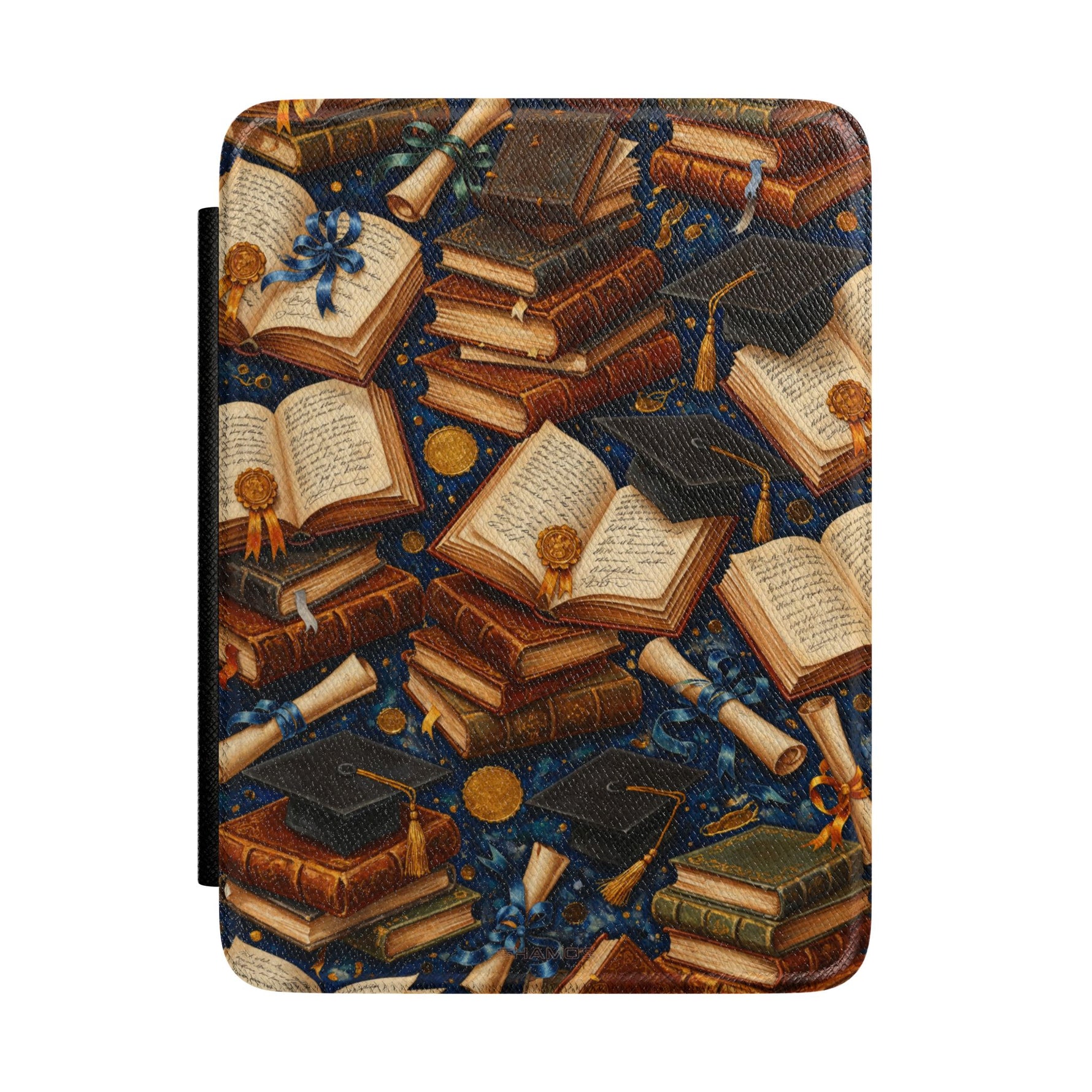 Kindle Case - Vintage Stacked Books Pattern | Literary E-Reader Cover