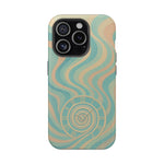 “Flow of Time” iPhone Case with MagSafe Compatibility  Shamo's iPhone 15 Pro / Matte