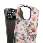Floral Impact-Resistant Magnetic Phone Case