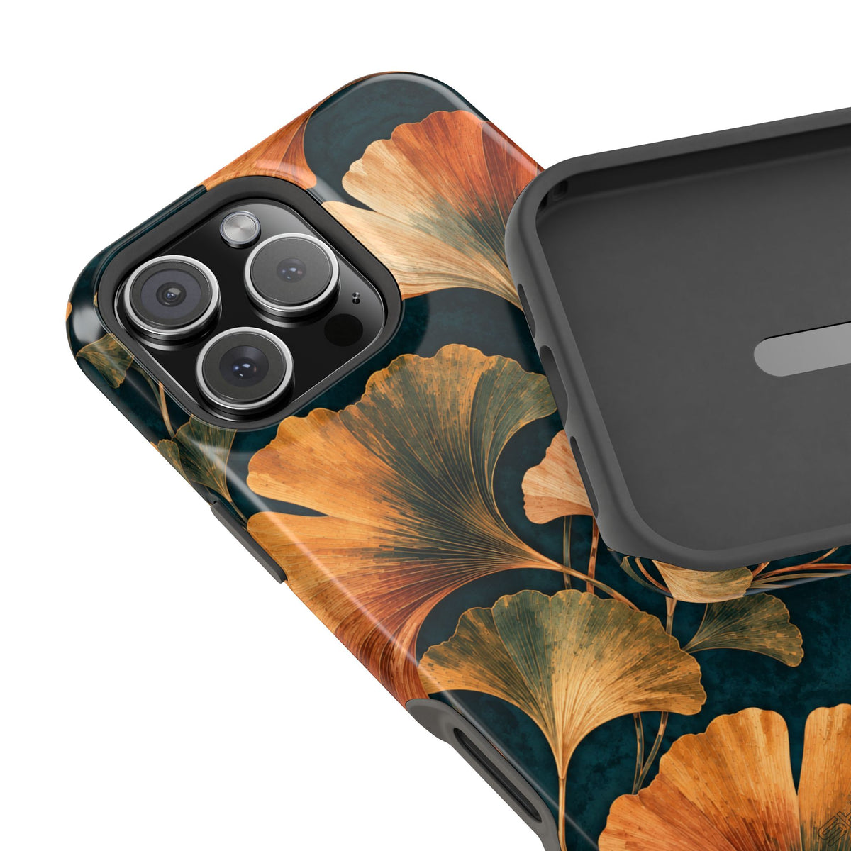 MagSafe charging view: Nocturne Ginkgo MagSafe phone case for iPhone 16 Pro Max #iphone-16-pro-max