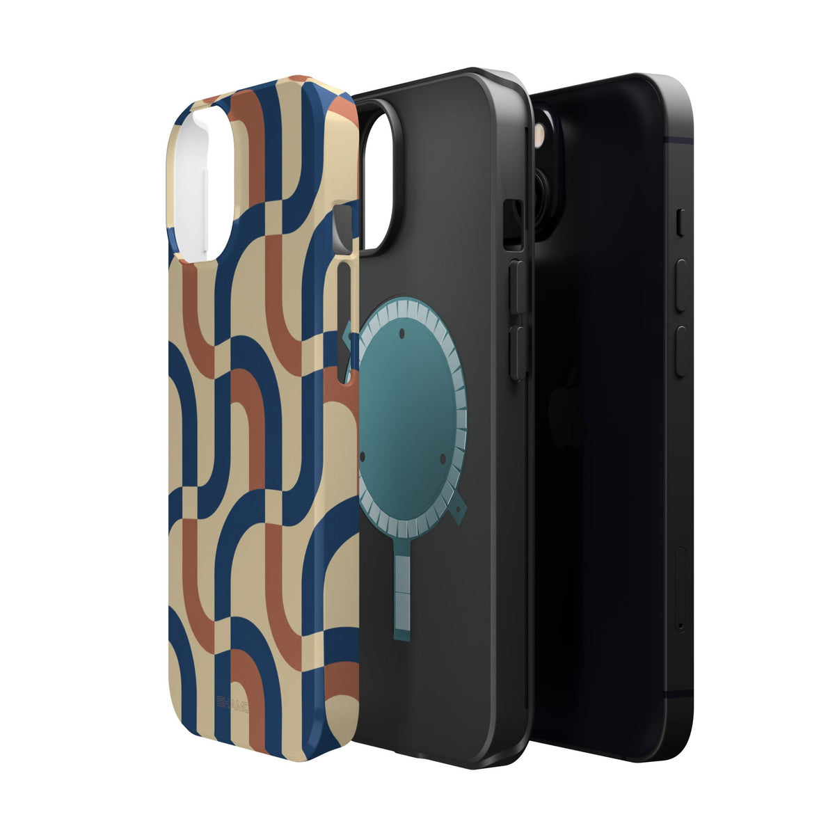 Mod Ribbon – Retro Geometric MagSafe Phone Case