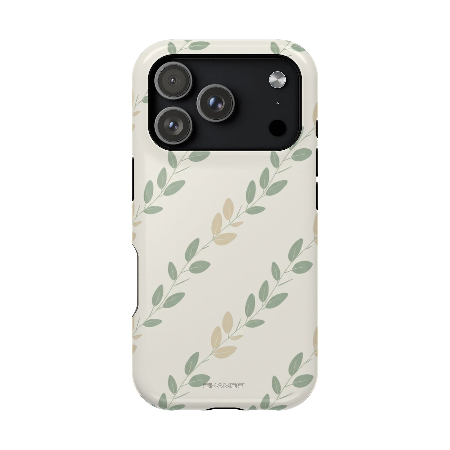 Eucalyptus Floral Laurel Magnetic Impact-Resistant Phone Case with MagSafe - iPhone 17 Pro / Glossy - Shamo's