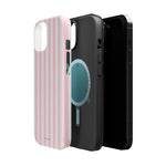 Pink Stripe Impact-Resistant Phone Case | MagSafe