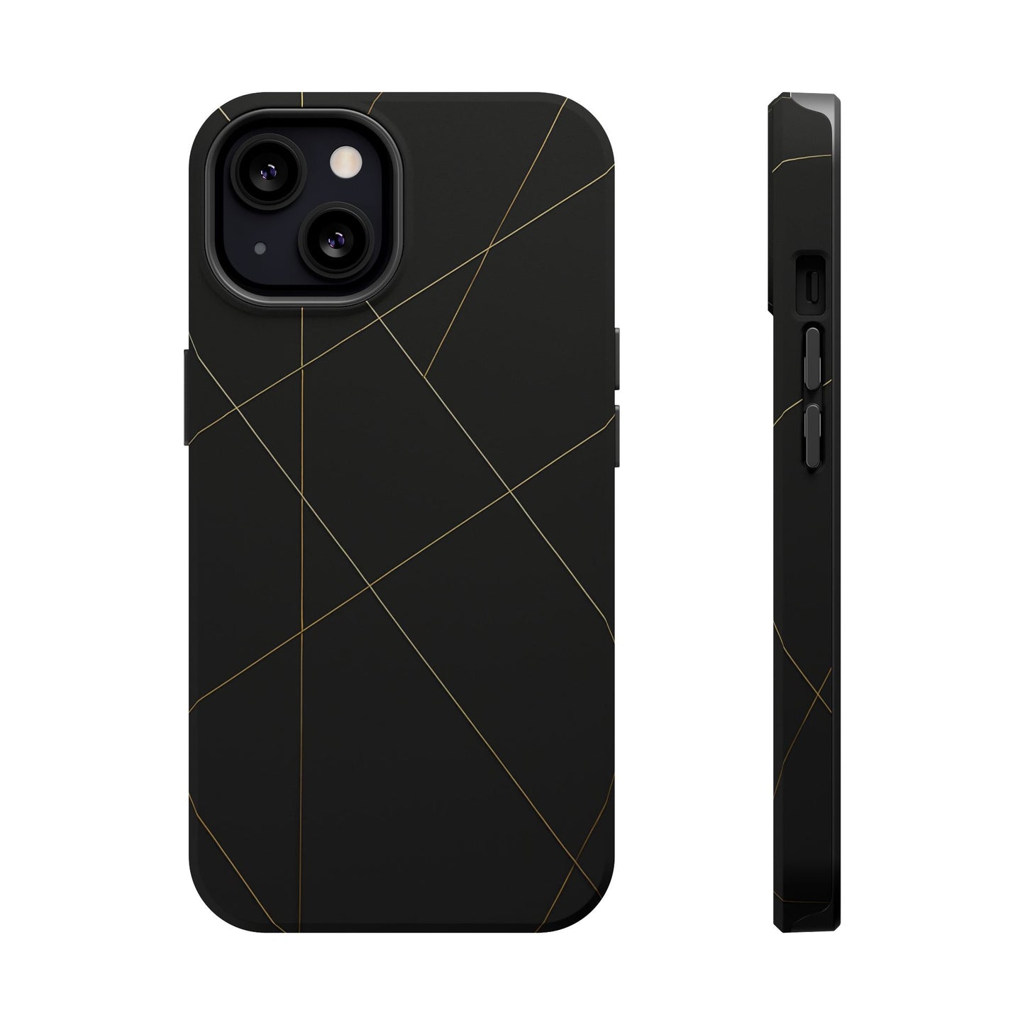 Black Geometric Design iPhone Case | MagSafe  Shamo's iPhone 13 / Matte