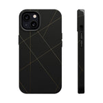 Black Geometric Design iPhone Case | MagSafe  Shamo's iPhone 13 / Matte