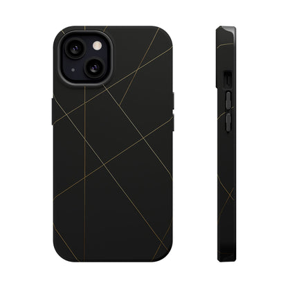 Black Geometric Design iPhone Case | MagSafe  Shamo's iPhone 13 / Matte