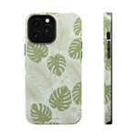 Tropical Monstera Phone Case, Impact-Resistant Magnetic iPhone Cover with MagSafe Compatibility