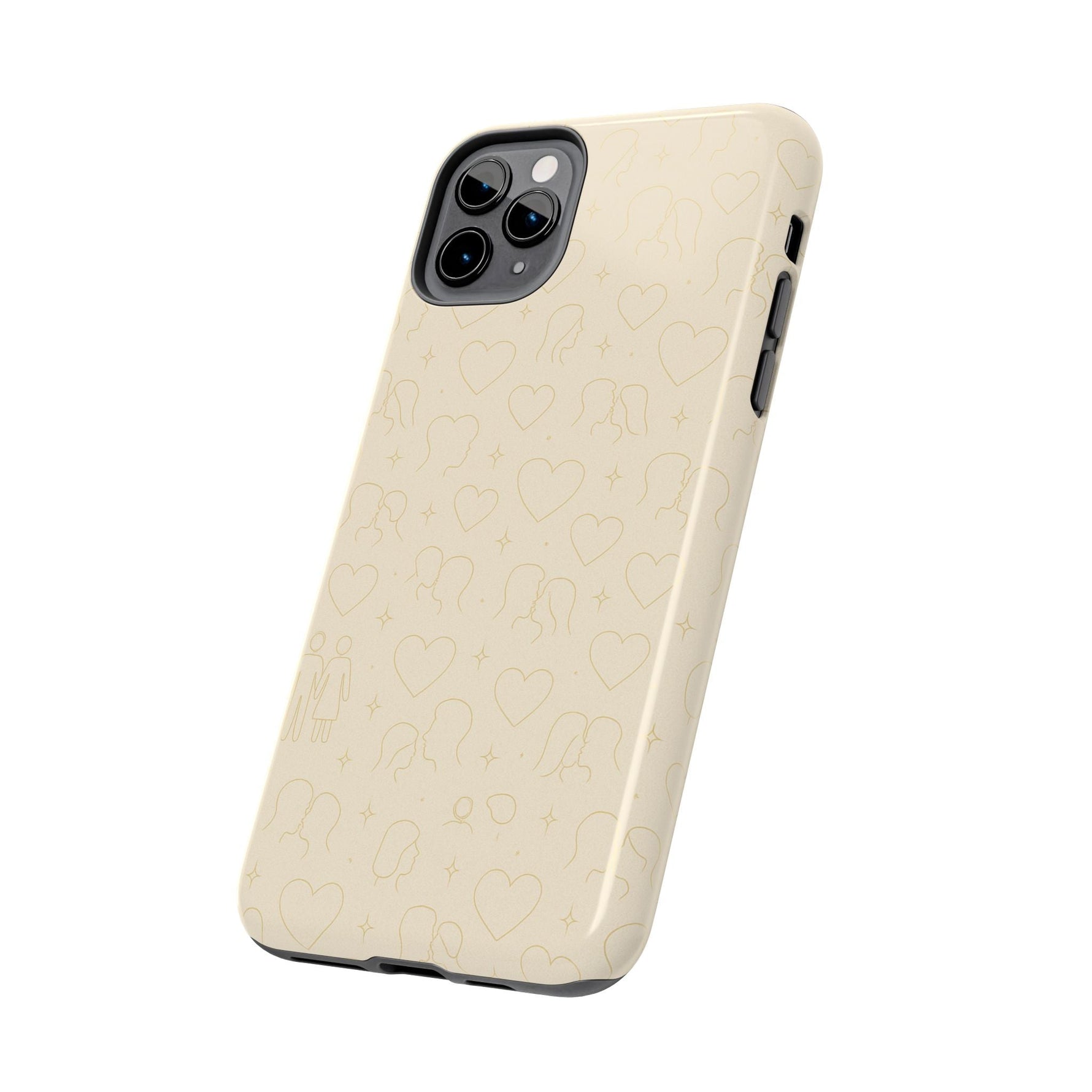 Romantic Pattern Minimalist Tough Phone Case  Shamo's