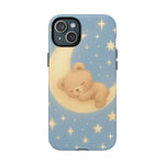 Sleepy Teddy Bear & Stars iPhone Case with MagSafe - Shamo's