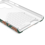 Holiday Gingerbread Phone Case with Card Holder — Festive Green Candy Cane Design  Shamo's