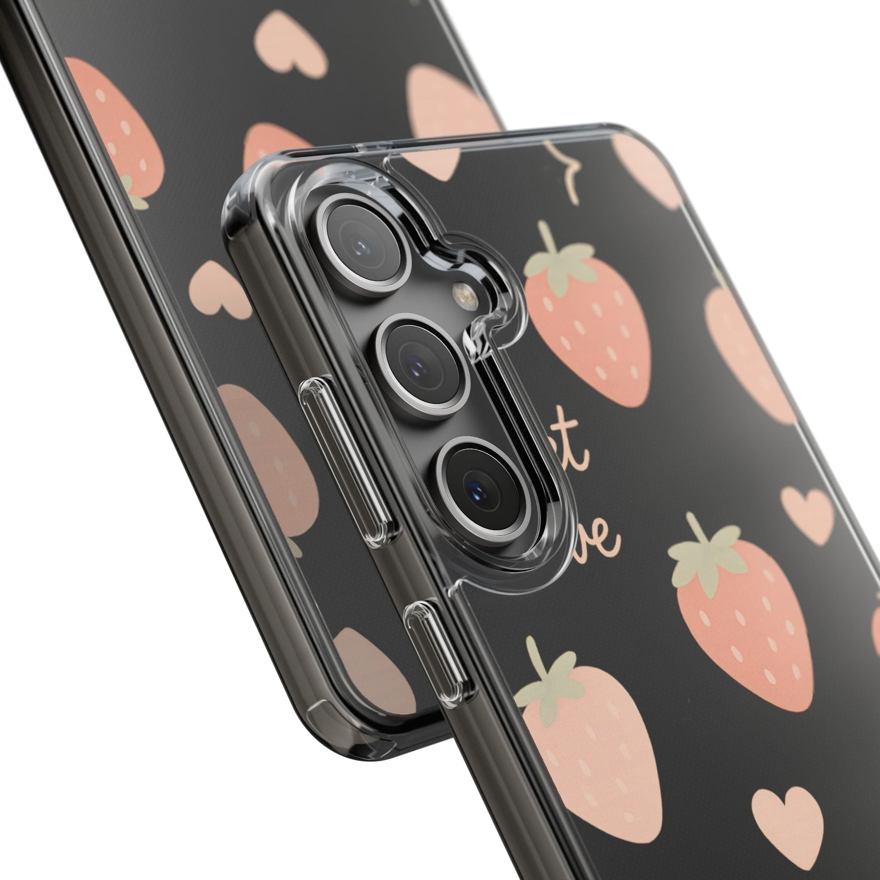 Sweet Love Strawberry Clear iPhone Case | MagSafe  Shamo's