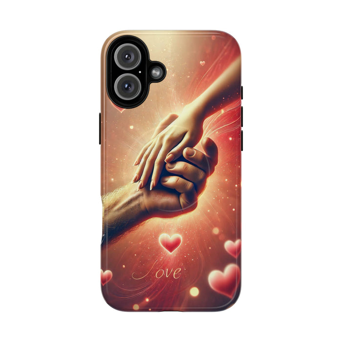 Magnetic Phone Case - Hands in Love Design - Compatible with MagSafe