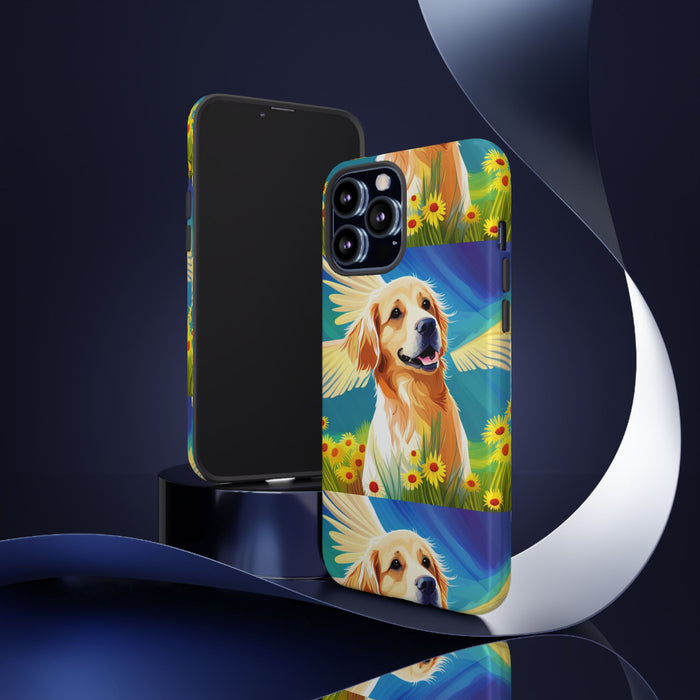 Tough Cases Golden Retriever with Wings Phone case