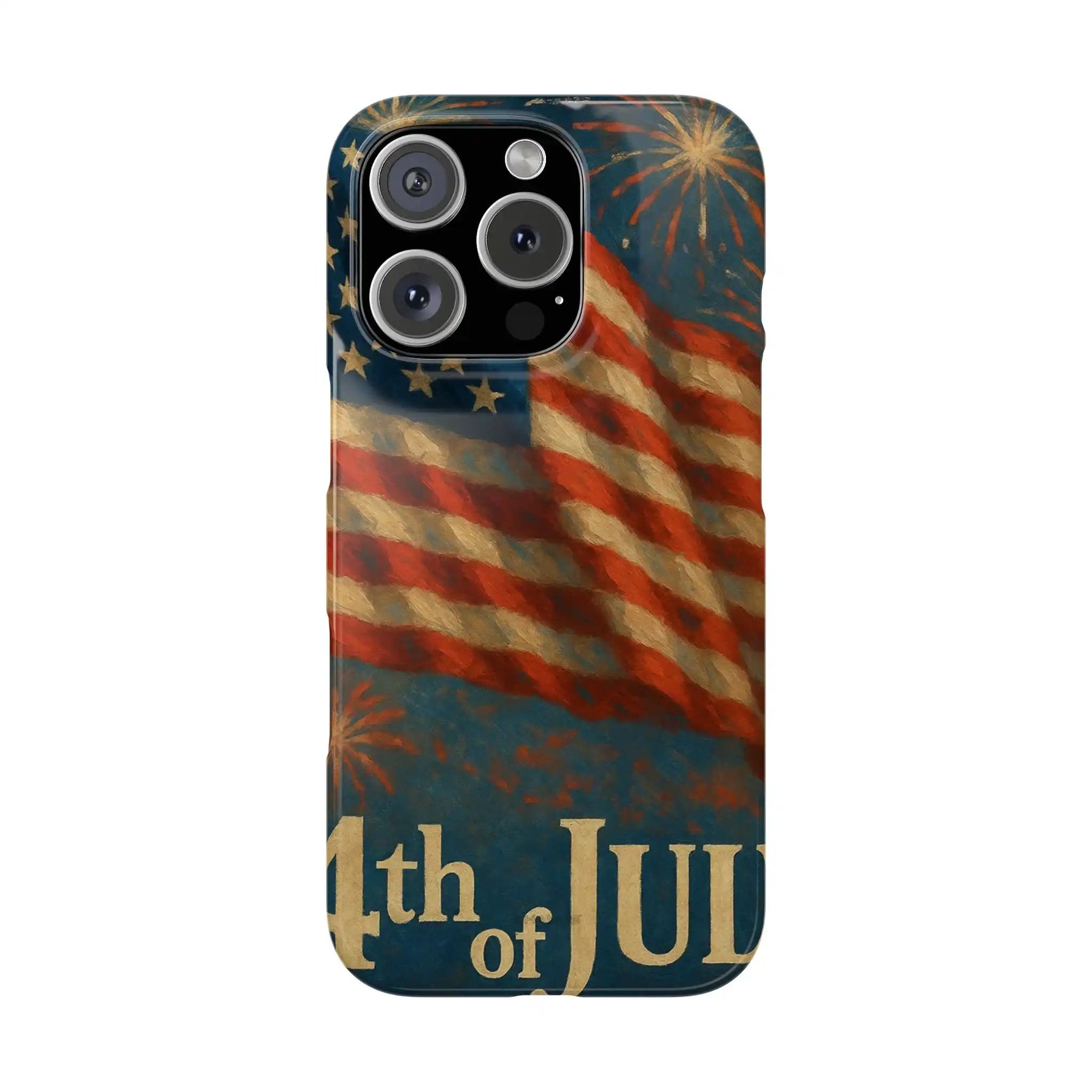Fundas delgadas para teléfono con la inscripción 4 de julio para iPhone 17 y más