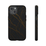 Black Marble Tough iPhone Case  Shamo's iPhone 15 / Matte
