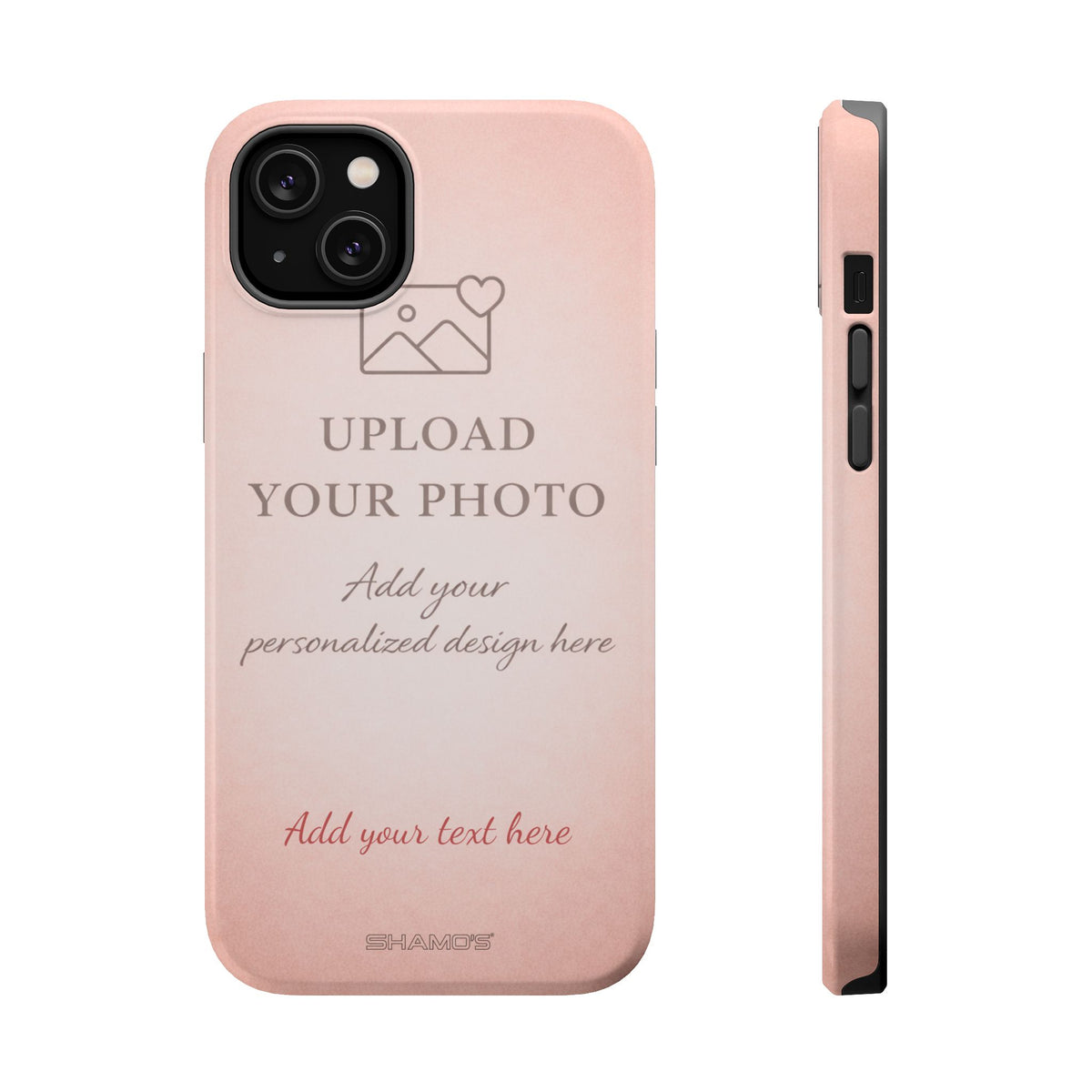 Personalizable iPhone Case | Add Your Own Photo and Text | MagSafe Compatible
