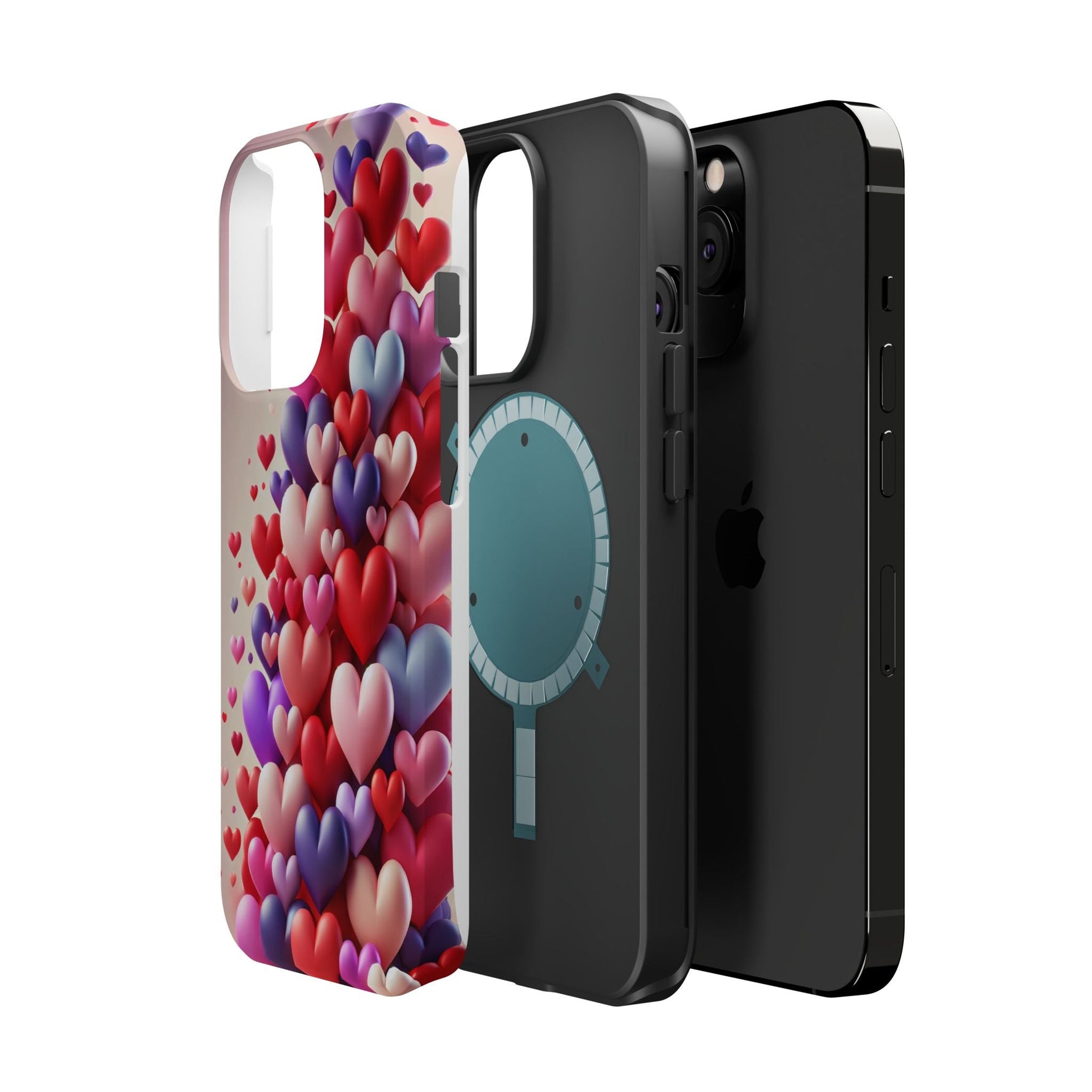 Love Hearts MagSafe iPhone Case — Magnetic, Impact-Resistant  Shamo's